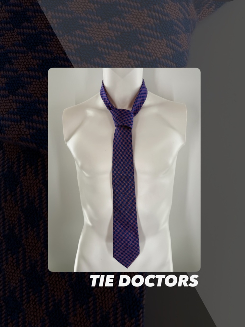EUC Tie Doctors Houndstooth Tie